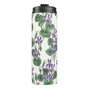 Bouteilles Isothermes Bouquets aquarelle de violettes
