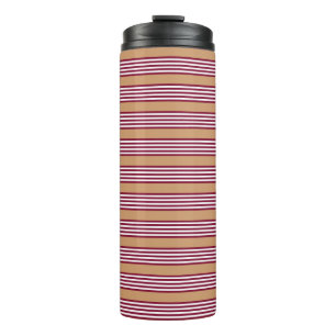 Bouteilles Isothermes Bourgogne rouge cinq bandes motif