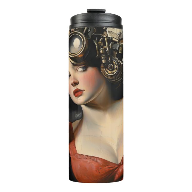 Bouteilles Isothermes Boussole thermique Steampunk (Devant)