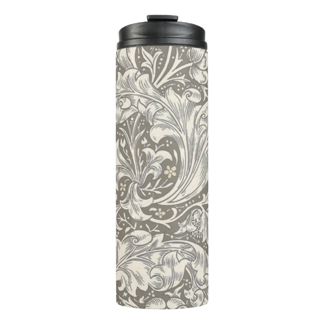 Bouteilles Isothermes Bouton de fiancé de William Morris damassé antique (Devant)