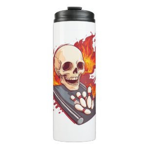 Bouteilles Isothermes Bowling Bones - Drôle Sport Skull