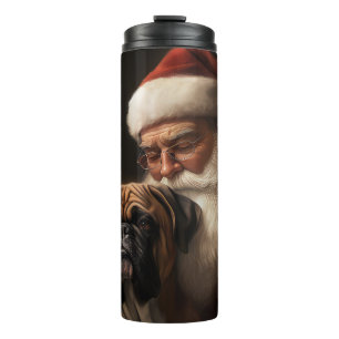 Bouteilles Isothermes Boxer avec le Père Noël Fête de Noël