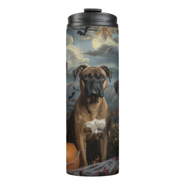 Bouteilles Isothermes Boxer Halloween Night Doggy Délice (Devant)