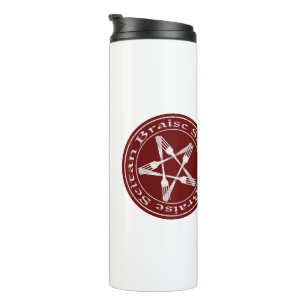 Bouteilles Isothermes Braise Seitan Vegan Pentagram (light version)