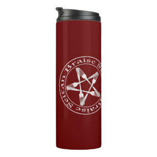 Bouteilles Isothermes Braise Seitan Vegan Pentagram (light version)