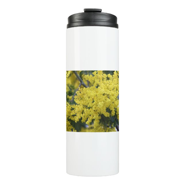 Bouteilles Isothermes Branche de mimosa (Devant)