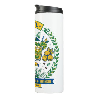 Bouteilles Isothermes Brasil Culture Badge Cafe Samba Futebol Amazonia