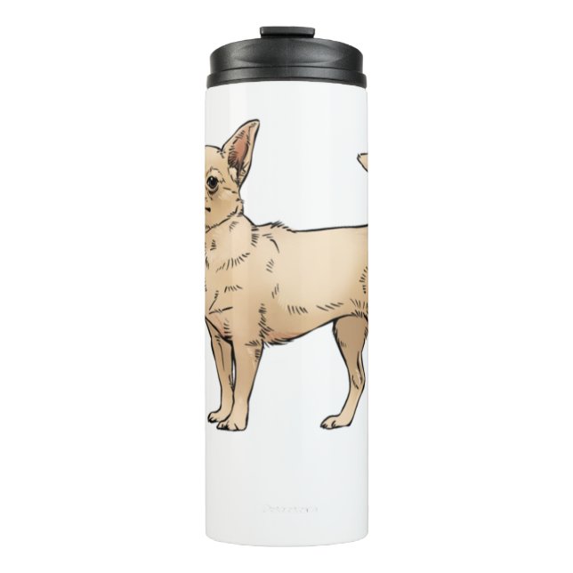 Bouteilles Isothermes Brave Chihuahua Blue (Devant)