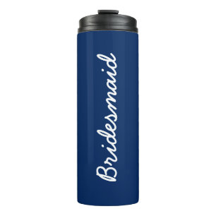 Bouteilles Isothermes Bridesmaid Monograms Mariage cadeau de fête Favor