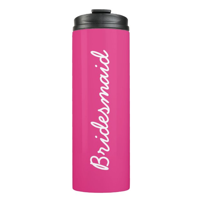 Bouteilles Isothermes Bridesmaid Monograms Mariage Cadeau Favoriser le r (Devant)