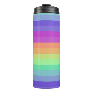 Bouteilles Isothermes Bright Pastel Rainbow Stripe Thermal Tumbler