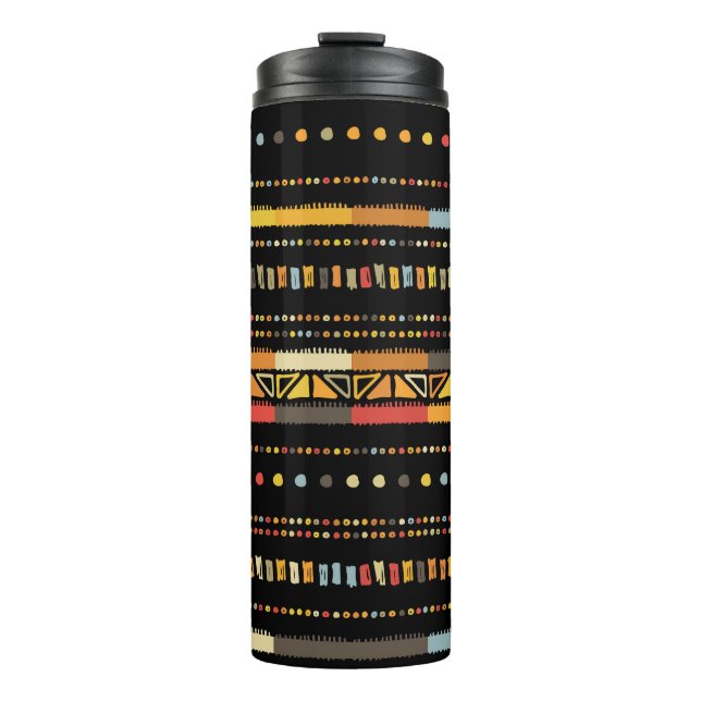 Bouteilles Isothermes Bright Tribal Stripes Motif artisanal (Devant)