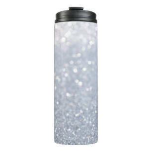 Bouteilles Isothermes brillant d'argent parties scintillant abstrait arr