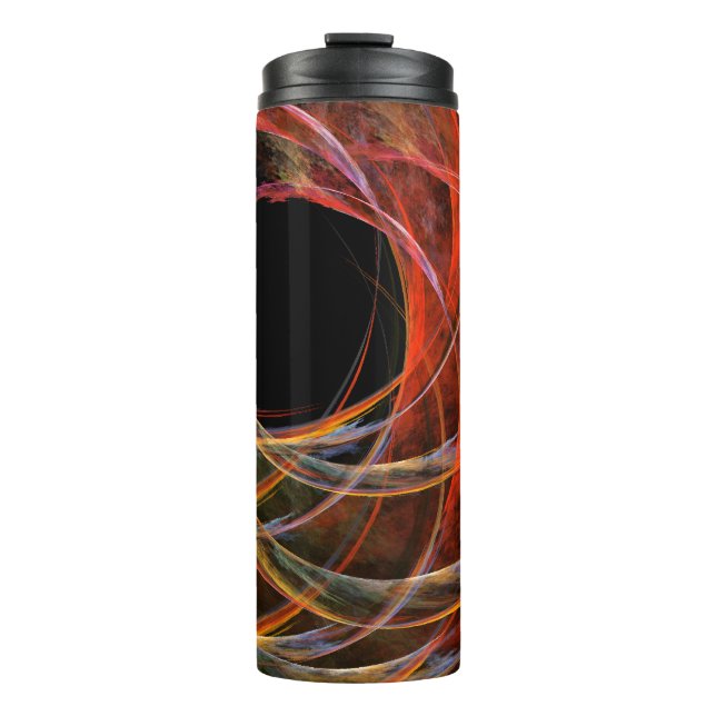 Bouteilles Isothermes Briser le Cercle Vortex de Feu Art Abstrait (Devant)