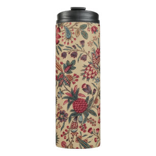 Bouteilles Isothermes Broderie Florale Ancienne de Décoration d'Ameublem