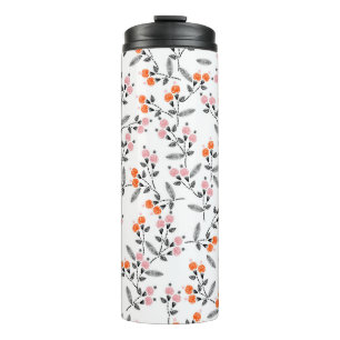 Bouteilles Isothermes Broderie main motif sans couture avec libre