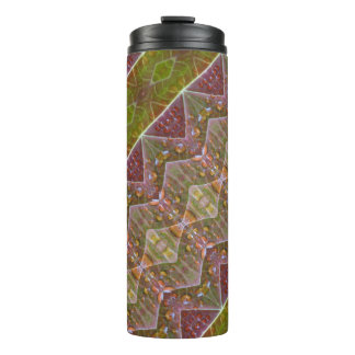 Bouteilles Isothermes Bronze Et Feuilles Vertes Ikat Too