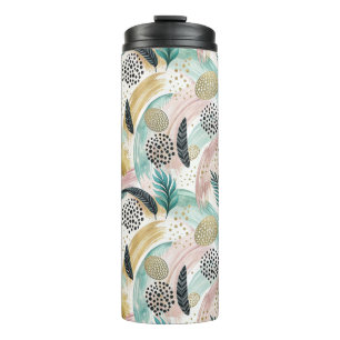 Bouteilles Isothermes Brosse botanique et Abstraite or