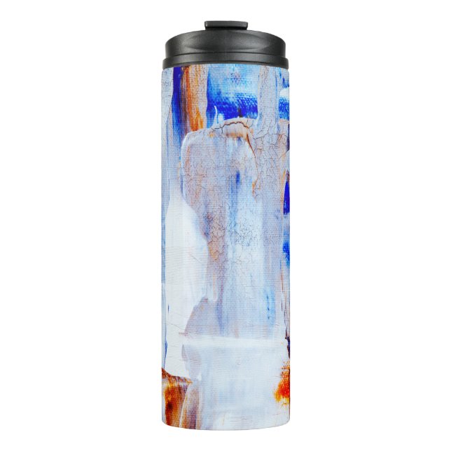 Bouteilles Isothermes Brown and blue liquid painting (Devant)