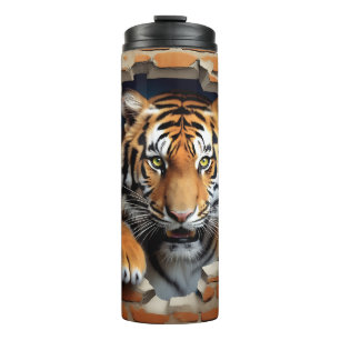 Bouteilles Isothermes Brown animal moderne Tigre 3D