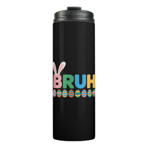 Bouteilles Isothermes Bruh Bunny Pâques mème mignon Pour Enfants _12