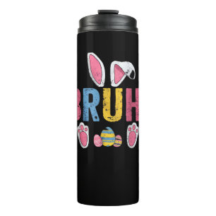 Bouteilles Isothermes Bruh Bunny Pâques mignonne mème pour les enfants _
