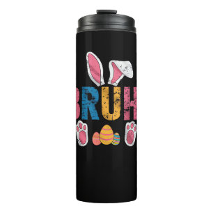 Bouteilles Isothermes Bruh Bunny Pâques mignonne mème pour les enfants _