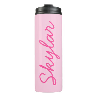 Bouteilles Isothermes Bubble Gum rose Hot rose Nom Curseur personnalisé