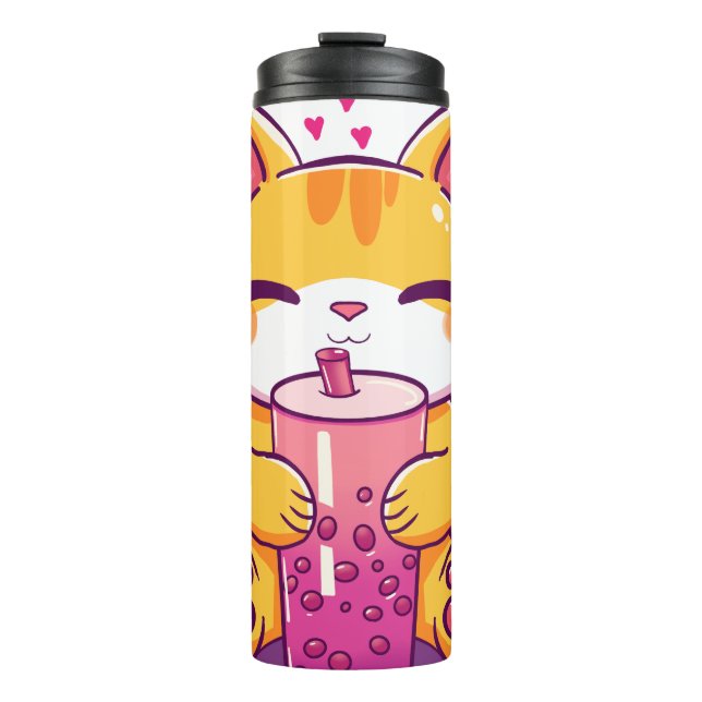 Bouteilles Isothermes Bubble Tea Kitty (Devant)