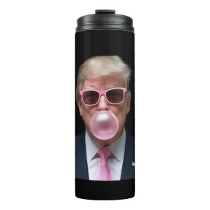Bouteilles Isothermes Bubblegum Rose Trump Drôle Président USA