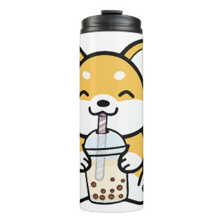 Bouteilles Isothermes Buble Tea Boba Corgi