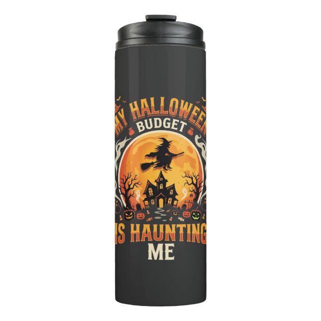 Bouteilles Isothermes Budget de frisson d'Halloween (Devant)