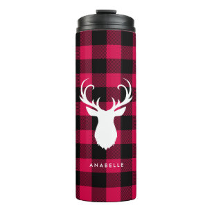 Bouteilles Isothermes Buffalo Plaid and Deer