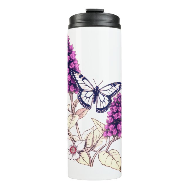 Bouteilles Isothermes Buisson de papillon magenta (Devant)
