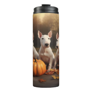Bouteilles Isothermes Bull Terrier Chiot Automne Citrouille de plaisir