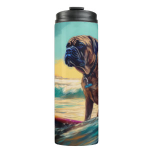 Bouteilles Isothermes Bullmastiff Beach Surfing Peinture