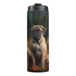 Bouteilles Isothermes Bullmastiff Chiot Automne Citrouille de plaisir