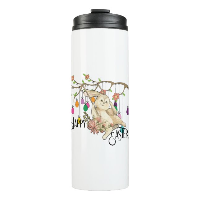 Bouteilles Isothermes Bunny célèbre la fête de Pâques (Devant)