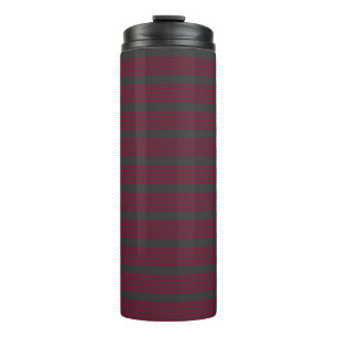 Bouteilles Isothermes Burgundy rouge et charbon de bois cinq bandes moti