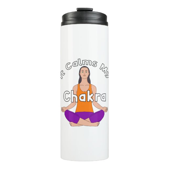 Bouteilles Isothermes Ça calme mon chakra (Devant)
