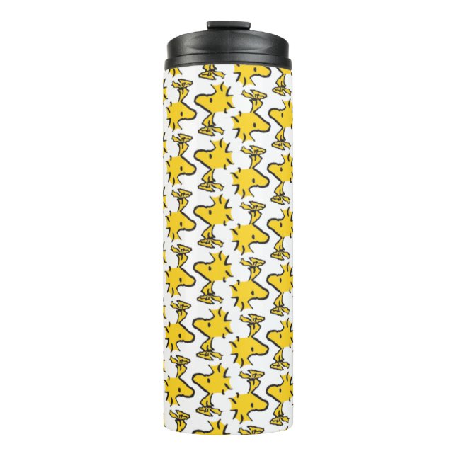 Bouteilles Isothermes cacahuètes | Motif Woodstock (Devant)