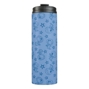 Bouteilles Isothermes cacahuètes   Snoopy Blue Space Astronaut Motif