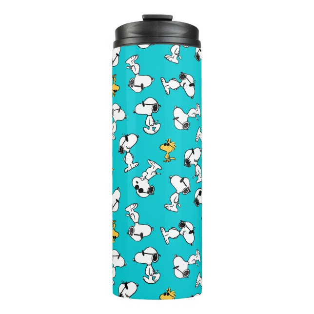 Bouteilles Isothermes cacahuètes | Snoopy & Lunettes de soleil Motif (Devant)