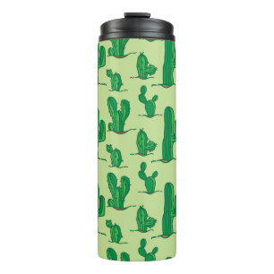 Bouteilles Isothermes Cactus dessinés à la main : motif sans soudure.