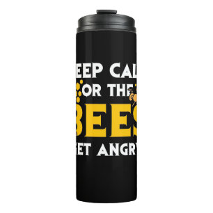 Bouteilles Isothermes Cadeau apiculteur Gardez Le Calme Ou Les Abeille