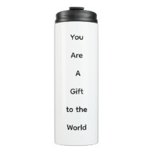 Cadeau au monde Tumbler thermique