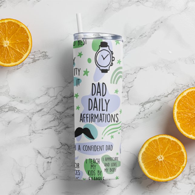 Bouteilles Isothermes Cadeau d'Affirmation Quotidienne de papa Tumbler T (Créateur téléchargé)