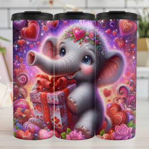 Bouteilles Isothermes Cadeau de cœur d'éléphant bébé