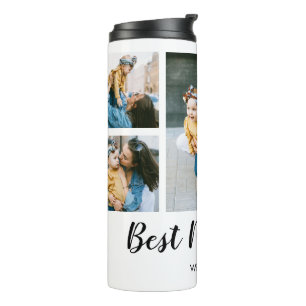 Bouteilles Isothermes Cadeau de collage photo de la meilleure maman pour