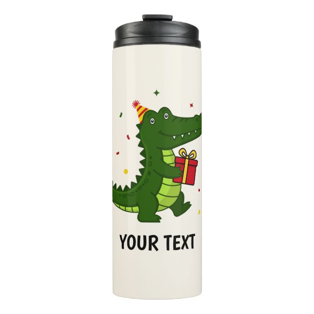 Bouteilles Isothermes Cadeau de crocodile mignon (Devant)